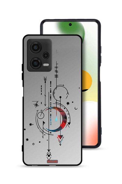 Tolwak غطاء حماية لهاتف Xiaomi Poco X5 بنمط فني القمر والسهام
