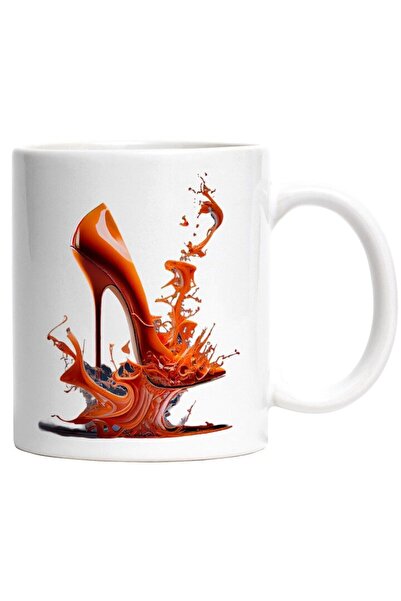 INOVATIX Cana alba personalizata, Pantofi, Stileto, Lichid, Lac, INOVATIX®. 330ml