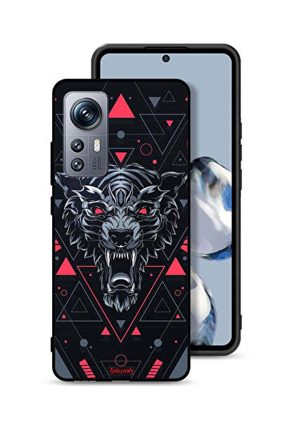 Tolwak Xiaomi 12S Protective Case Cover Scrolling Wolf