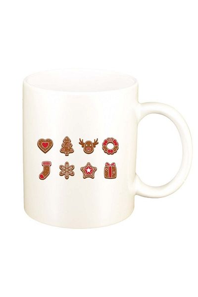 INOVATIX Personalized white mug, Merry Christmas, D1534, INOVATIX®. 330ml