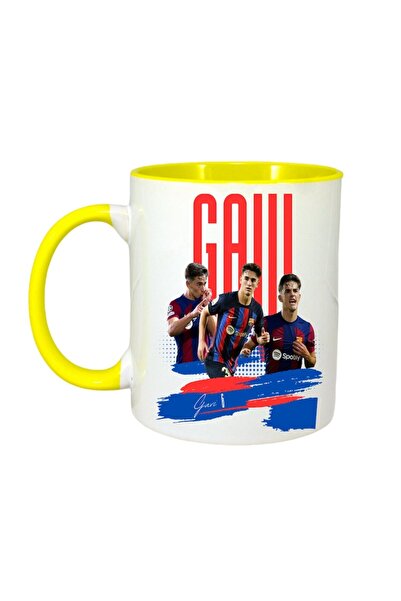 INOVATIX Cana Alba Personalizata, Gavi Barcelona Player, Maner Si Interior Ga...