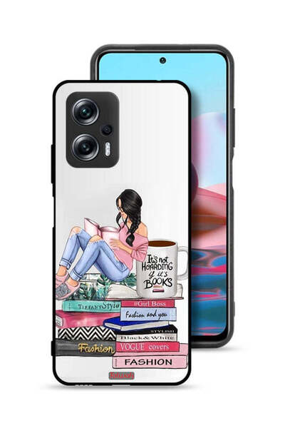 Tolwak Xiaomi Poco X4 GT Protective Case Cover Girl And Fashion Books Art