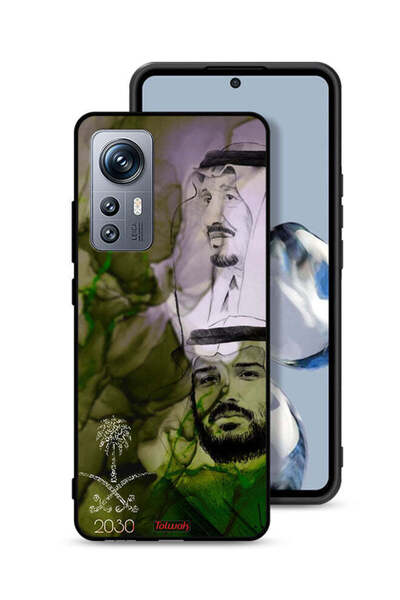 Tolwak غطاء حماية لهاتف شاومي 12S - ملصق فني للملك سلمان وولي العهد محمد