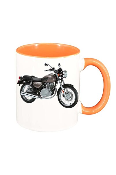 INOVATIX Cana alba personalizata, Motor, interior portocaliu, D52, INOVATIX®....