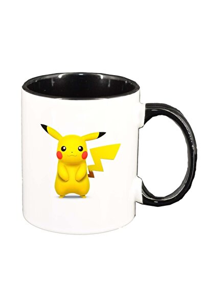 INOVATIX Cana alba personalizata, Pikachu, interior negru, D319, INOVATIX®. 3...