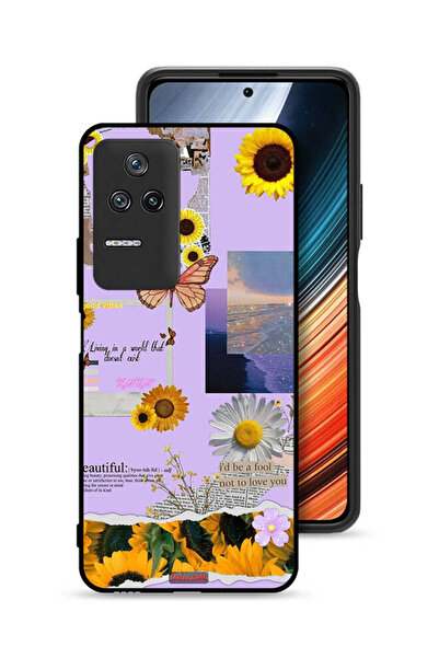 Tolwak غطاء حماية شاومي ريدمي K50 بملصقات عباد الشمس الجميلة