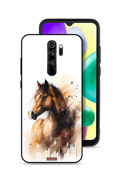 Tolwak Xiaomi Redmi Note 8 Pro Protective Case Cover Horse Abstract Art