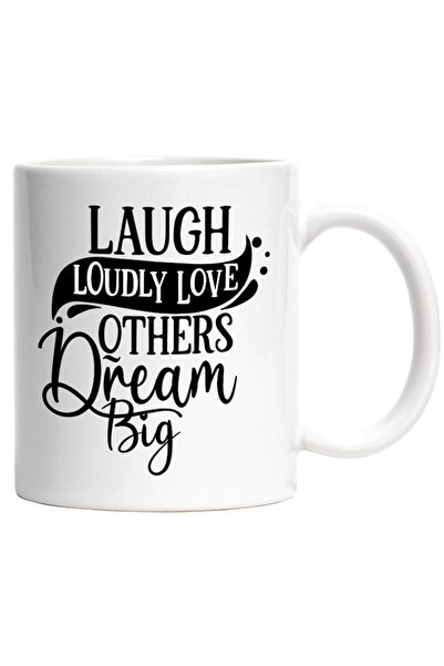 INOVATIX Εξατομικευμένη λευκή κούπα, Γελάστε δυνατά, αγαπήστε τους άλλους, ον...