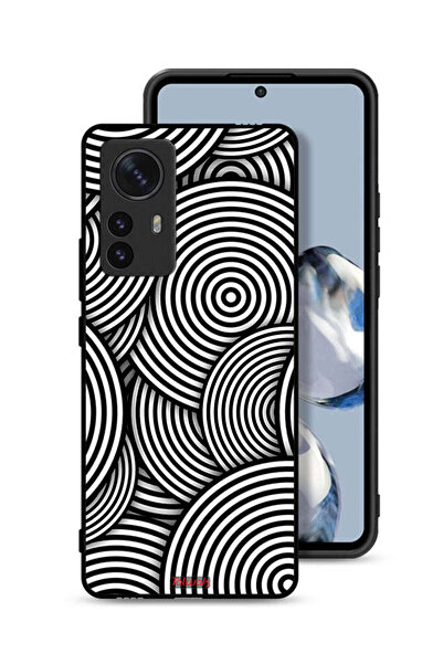 Tolwak غطاء حماية لهاتف شاومي 12 برو بنمط دوائر وهمية