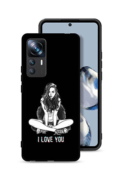 Tolwak غطاء حماية لهاتف شاومي 12T برو برسومات "أحبك"