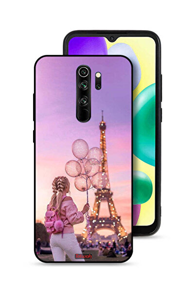 Tolwak غطاء حماية لهاتف شاومي ريدمي نوت 8 برو - فتاة تحمل بالونات