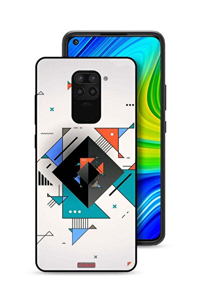 Tolwak غطاء حماية لهاتف شاومي ريدمي نوت 9 بأشكال مربعة ومثلثة ونمط تجريدي