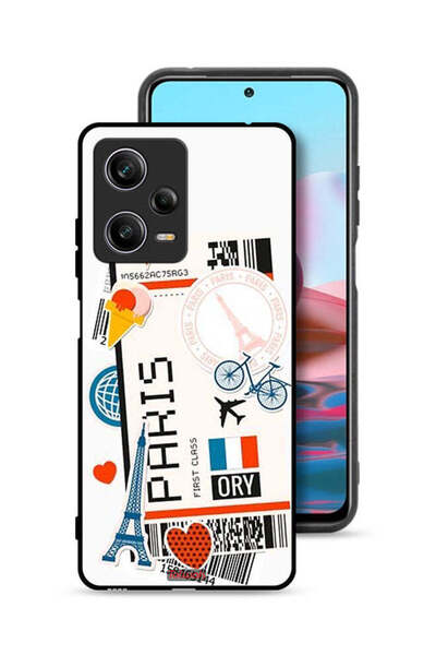 Tolwak غطاء حماية لهاتف شاومي ريدمي نوت 12 برو، ملصق باريس