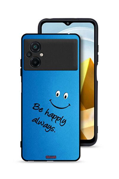 Tolwak غطاء حماية لهاتف Xiaomi Poco M5 4G كن سعيدًا دائمًا