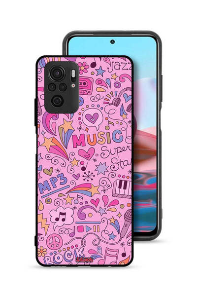 Tolwak غطاء حماية لهاتف شاومي ريدمي نوت 10 4G مع علامات موسيقية