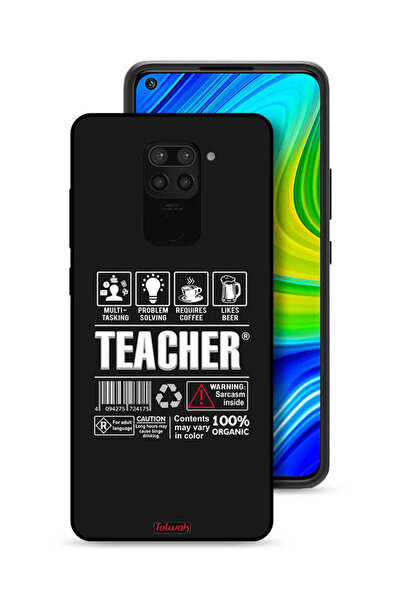 Tolwak غطاء حماية لهاتف شاومي ريدمي نوت 9 - ملصق المعلم