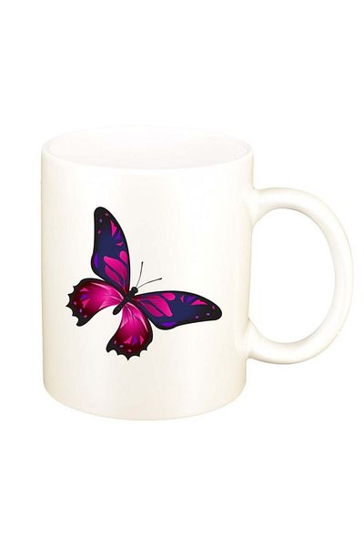 INOVATIX Cana alba personalizata, Butterfly, D959, INOVATIX®. 330ml