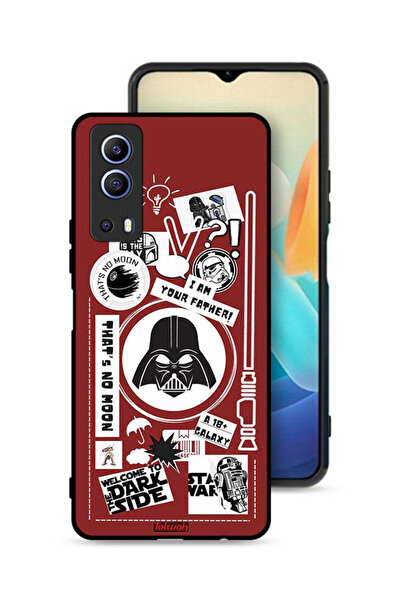 Tolwak غطاء حماية لهاتف Vivo iQOO Z3 5G، ملصق "مرحبًا بكم في الجانب المظلم"