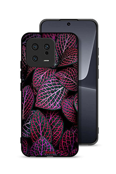 Tolwak غطاء حماية لهاتف شاومي 13 بطبعة أوراق سالجا