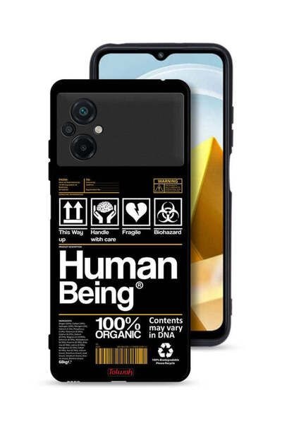 Tolwak Xiaomi Poco M5 4G Protective Case Cover Human Being Sticker