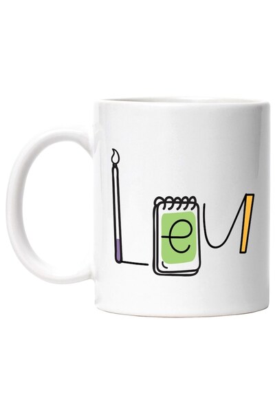 INOVATIX Εξατομικευμένη λευκή κούπα, Όνομα Λέοντα και Αστείο Μήνυμα, Περίεργο...