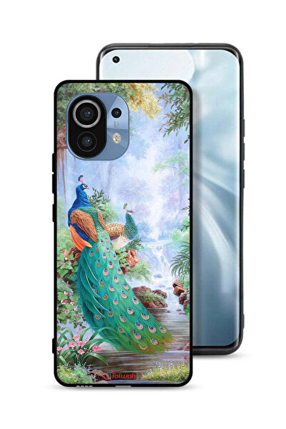 Tolwak غطاء حماية لهاتف شاومي مي 11 بنقشة الطاووس