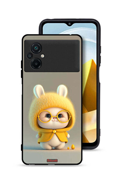 Tolwak غطاء حماية لهاتف Xiaomi Poco M5 4G بتصميم أرنب صغير