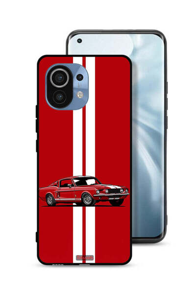 Tolwak Xiaomi Mi 11 Protective Case Cover Vintage Car Abstract Art