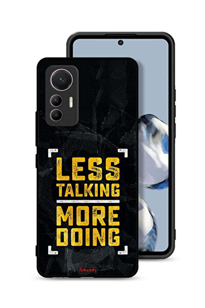 Tolwak Xiaomi 12 Lite Protective Case Cover Less Talking More Doing