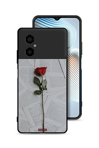 Tolwak غطاء حماية لهاتف Xiaomi Poco M4 5G وردي على ورق