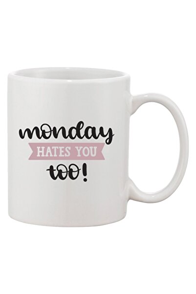 INOVATIX Cană albă personalizată, personalizată „Și luni te urăște!”, INOVATI...