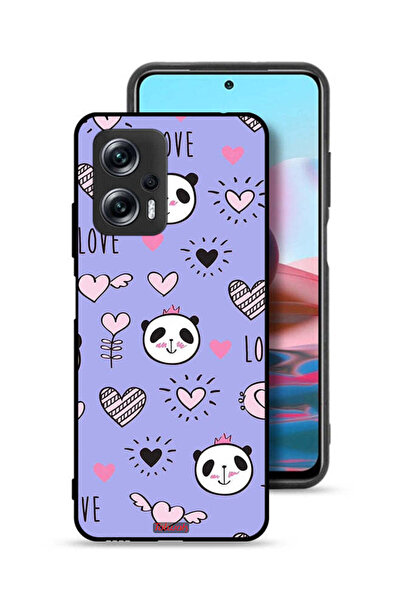 Tolwak غطاء حماية لهاتف شاومي ريدمي نوت 11T برو 5G بطبعة حب ورسومات باندا