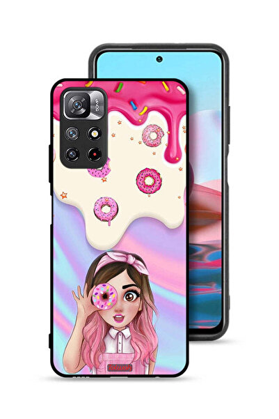 Tolwak غطاء حماية لهاتف شاومي ريدمي نوت 11S يحمل صورة دونات