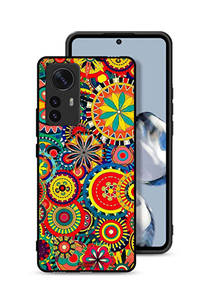 Tolwak غطاء حماية لهاتف شاومي 12 برو بنمط ماندالا ملون