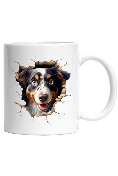 INOVATIX Εξατομικευμένη λευκή κούπα, Κουτάβι, Πορτρέτο, Χαμόγελο, Λάτρεις των...