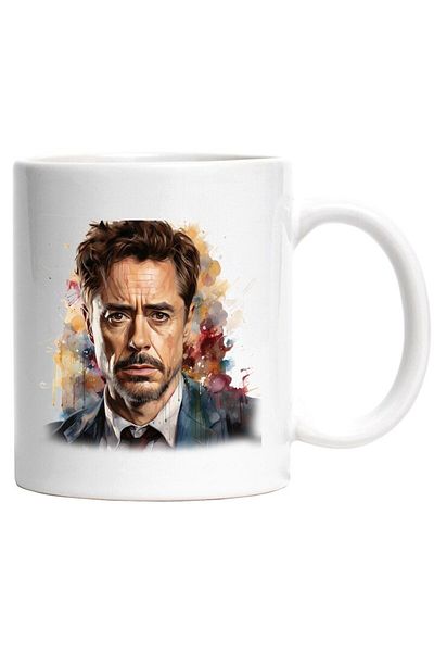 INOVATIX Personalized white mug, Tony Stark, Iron Man, Marvel, Character, Superhero, INOVATIX®. 330ml
