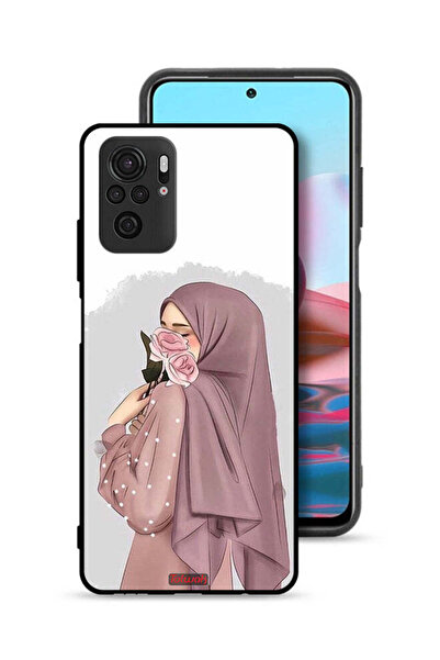 Tolwak غطاء حماية لهاتف شاومي بوكو M5s بتصميم فتاة تحمل ورودًا