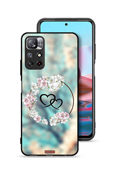 Tolwak غطاء حماية لهاتف شاومي ريدمي نوت 11S برسومات قلوب ورسومات دائرية