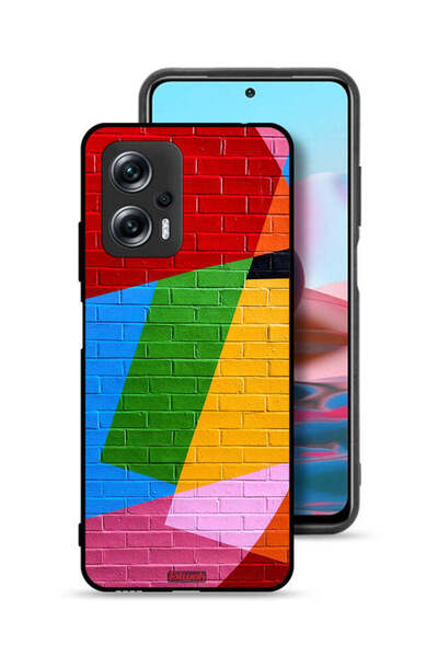 Tolwak غطاء حماية لهاتف شاومي ريدمي نوت 11T برو 5G برسومات جدارية ملونة