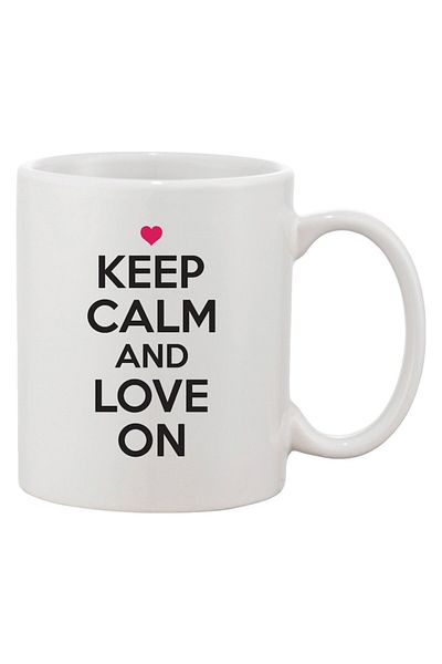 INOVATIX Cana alba personalizata, personalizata 'Keep Calm and Love On'a, INOVATIX®. 330ml