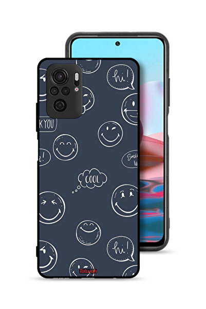 Tolwak Xiaomi Redmi Note 10S Protective Case Cover Cool Faces Tags