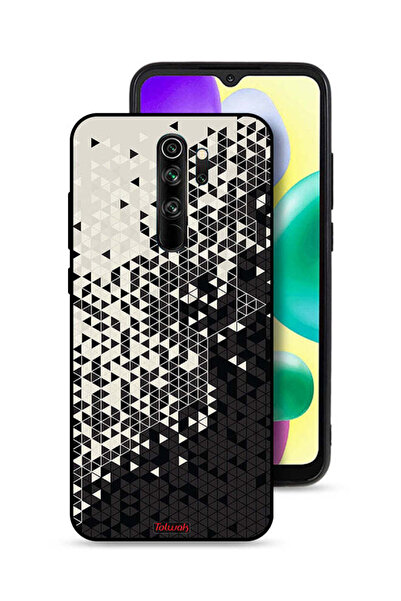 Tolwak غطاء حماية لهاتف شاومي ريدمي نوت 8 برو بنمط مثلث فني رقمي