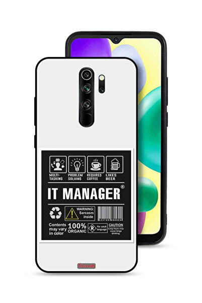 Tolwak غطاء حماية لجهاز شاومي ريدمي نوت 8 برو، ملصق مدير تكنولوجيا المعلومات