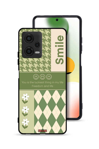 Tolwak غطاء حماية لهاتف Xiaomi Poco X5 الابتسامة هي أسعد شيء في حياتي