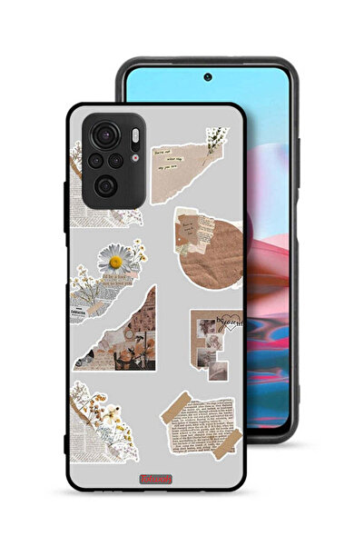 Tolwak غطاء حماية لهاتف شاومي ريدمي نوت 10S بقطع من الملصقات الورقية