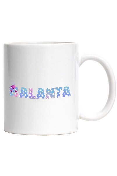 INOVATIX Cana alba personalizata, Numele Balanta, Unicorn, Printesa, Fairytal...