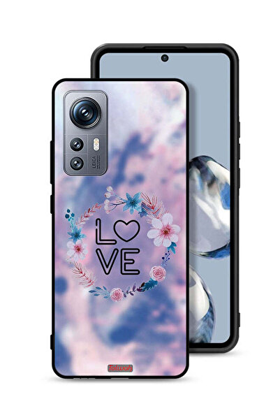 Tolwak غطاء حماية لهاتف Xiaomi 12S بتصميم خاتم الحب والزهور