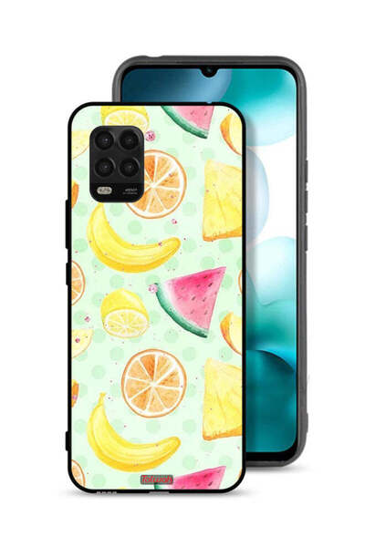 Tolwak غطاء حماية لهاتف شاومي مي 10 لايت 5G برسومات فواكه وألوان مائية