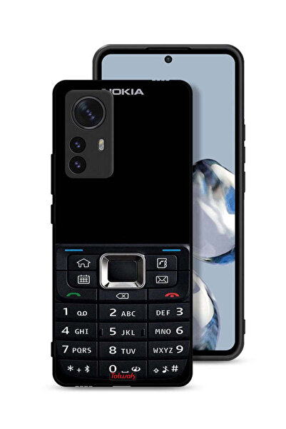 Tolwak Xiaomi 12S Pro Protective Case Cover Old Phone Pattern
