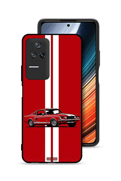 Tolwak غطاء حماية Xiaomi Poco F4 بتصميم سيارة كلاسيكية تجريدية